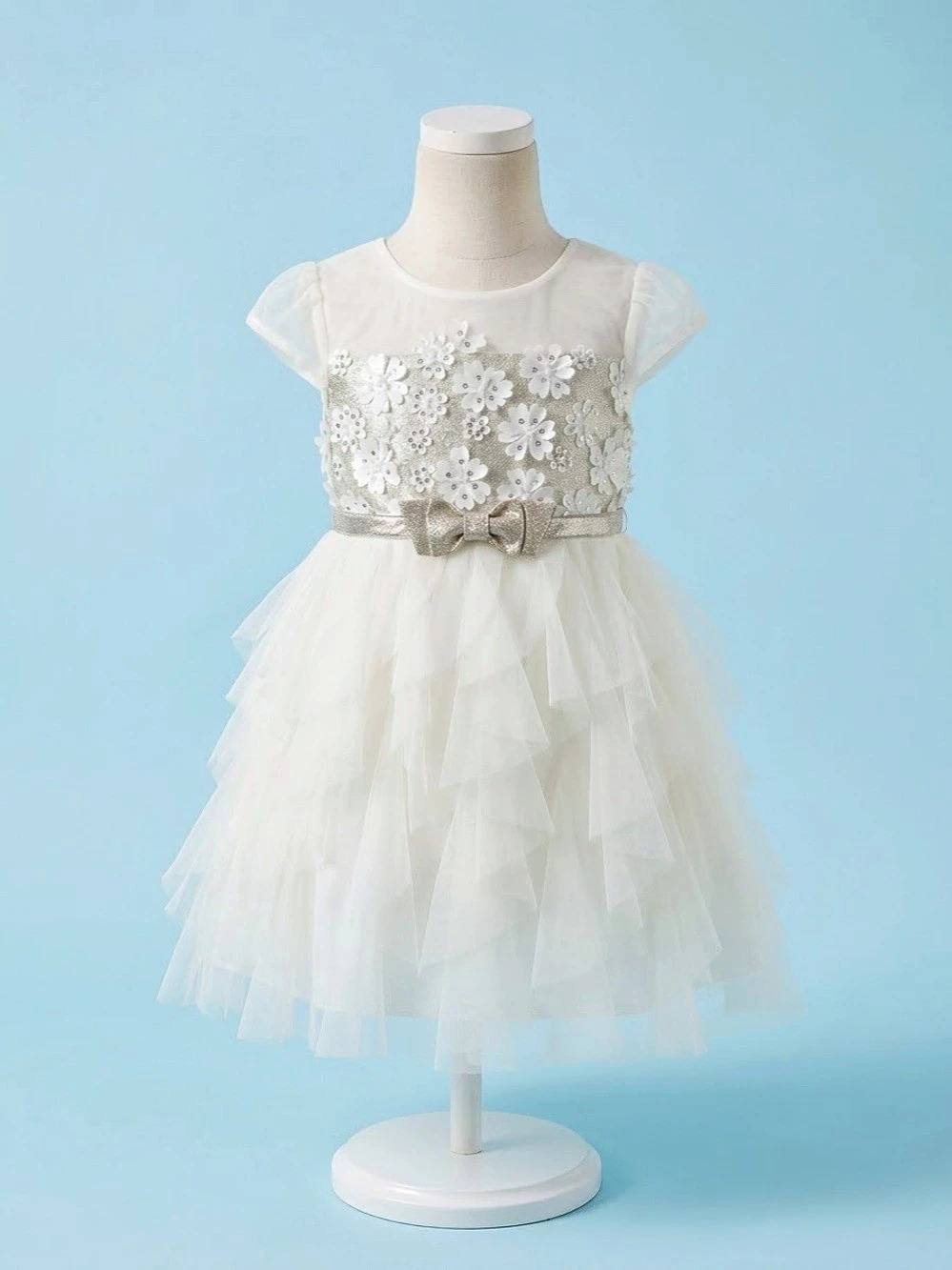 Jona Michelle C5049 Floral Tulle Dress Size 3T Like New